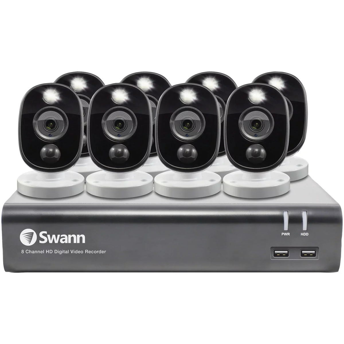 Swann SWDVK-845808WL-US 1080p Full HD Surveillance System Kit with 8-Channel 1 TB DVR and Eight 1080p Cameras