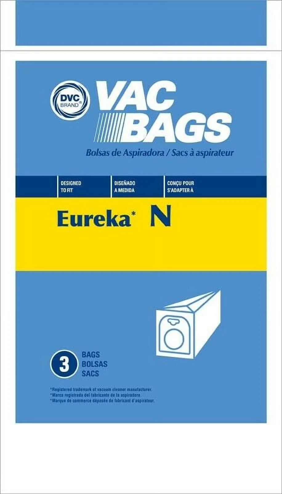 matching with Eureka Style N Mighty Mite 2 Vacuum Cleaner Bags by DVC Made in USA [ 27 Bags ]
