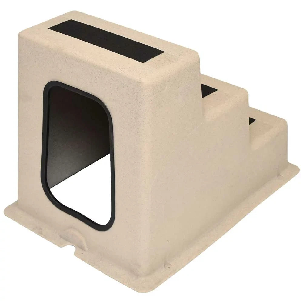 Taylor Made vessel Dock Step 44300 | Triple Tread Sandstone Polyethylene