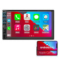 Car Radio 7'' 2 Din Stereo Receiver Bluetooth, Microphone, Mirror Link, Display, GPS, Touch Screen Support  Carplay , Android Auto