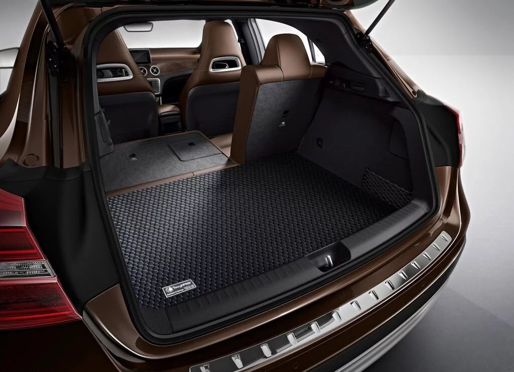 ToughPRO - Trunk Mat suitable with HONDA Accord - All climate Heavy Duty (Made in USA) - Black Rubber - 2010