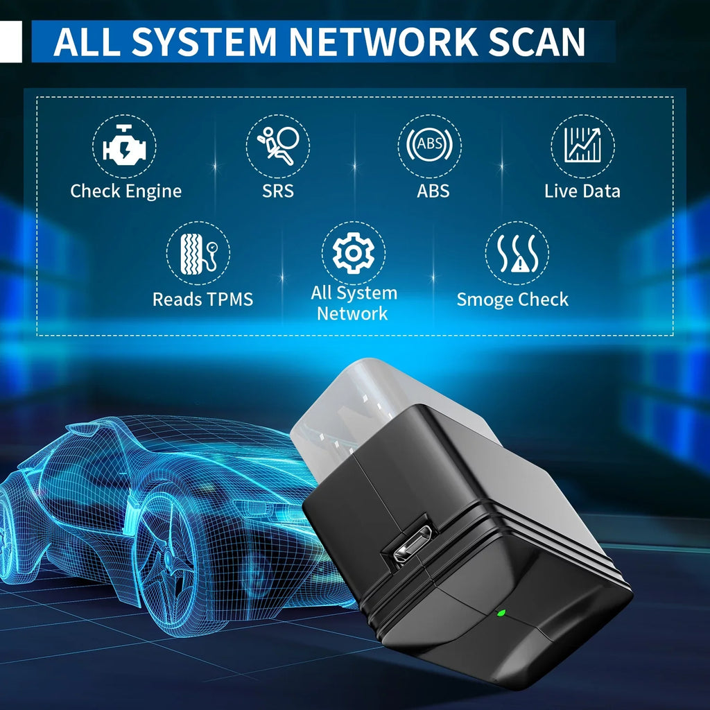 Innova 6000P Wireless Bluetooth Code Reader Car ABS SRS Engine Diagnostic Scan Tool Auto Adapter OBD2 Scanner Scan Full System Code Scanner for Chevrolet GMC Buick  Chrysler Lincoln Dodge