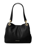 Michael Kors Raven Large Leather Shoulder Bag - Black