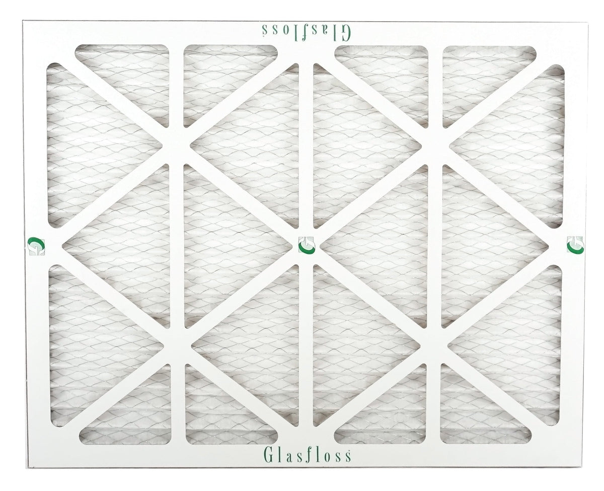 Glasfloss 14x25x1 - MERV 10 -Qty:4 - Furnace Air Filter - Made in USA (Actual Size: 13.5 x 24.5x7/8 inch)