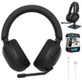 WHG500/B INZONE H5 Wireless Noise Cancelling Gaming Headset, Black Bundle with Deco Gear Pro Audio Headphone Stand, 6 Foot USB-A to USB-C Cable & 2 YR CPS Enhanced Protection Pack