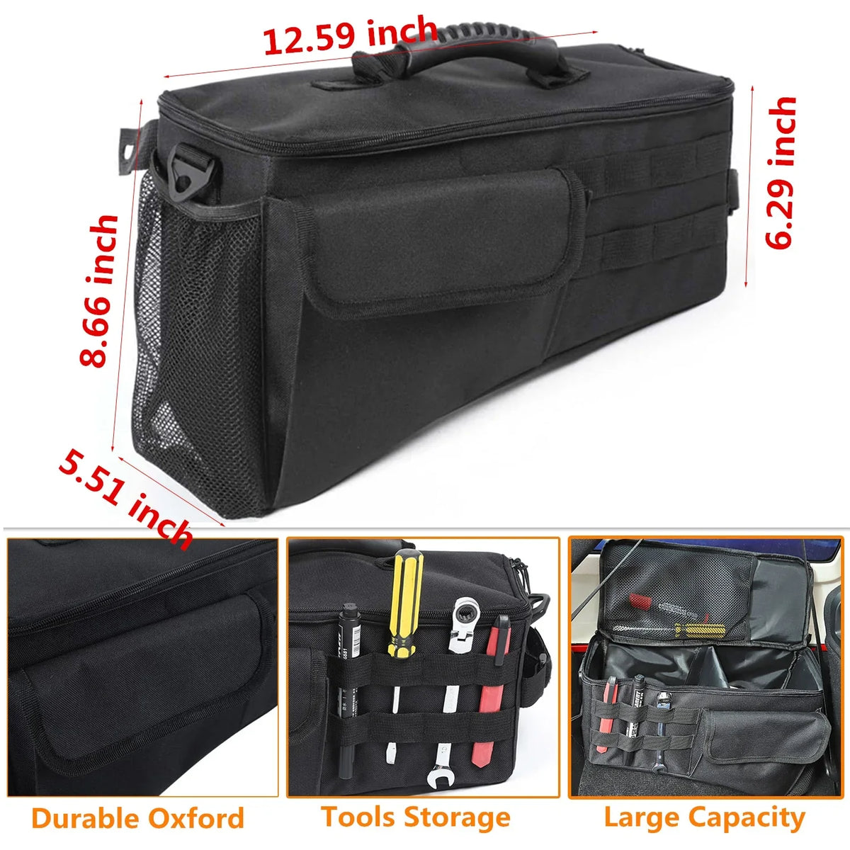 2024 Side  Bag Organizer Tool Tray for Jeep  JK JL 4 Doors 2007-2024 Stowing Tidying Car Interior Accessories