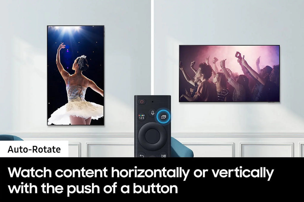 QN55LS03BAFXZA 55-inch The Frame 4K UHD Smart QLED TV with  VG-ARAB22WMT Auto-Rotating Wall Mount (2022)