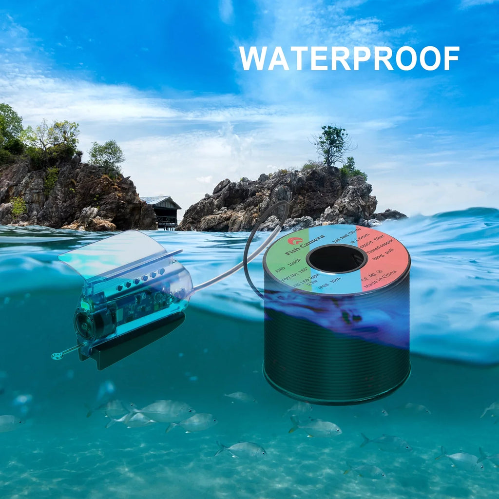 Gofishup 1080P Underwater Fishing Camera Fish Finder with APP Control, Live Video for Ice Lake Sea ship Kayak Fishing