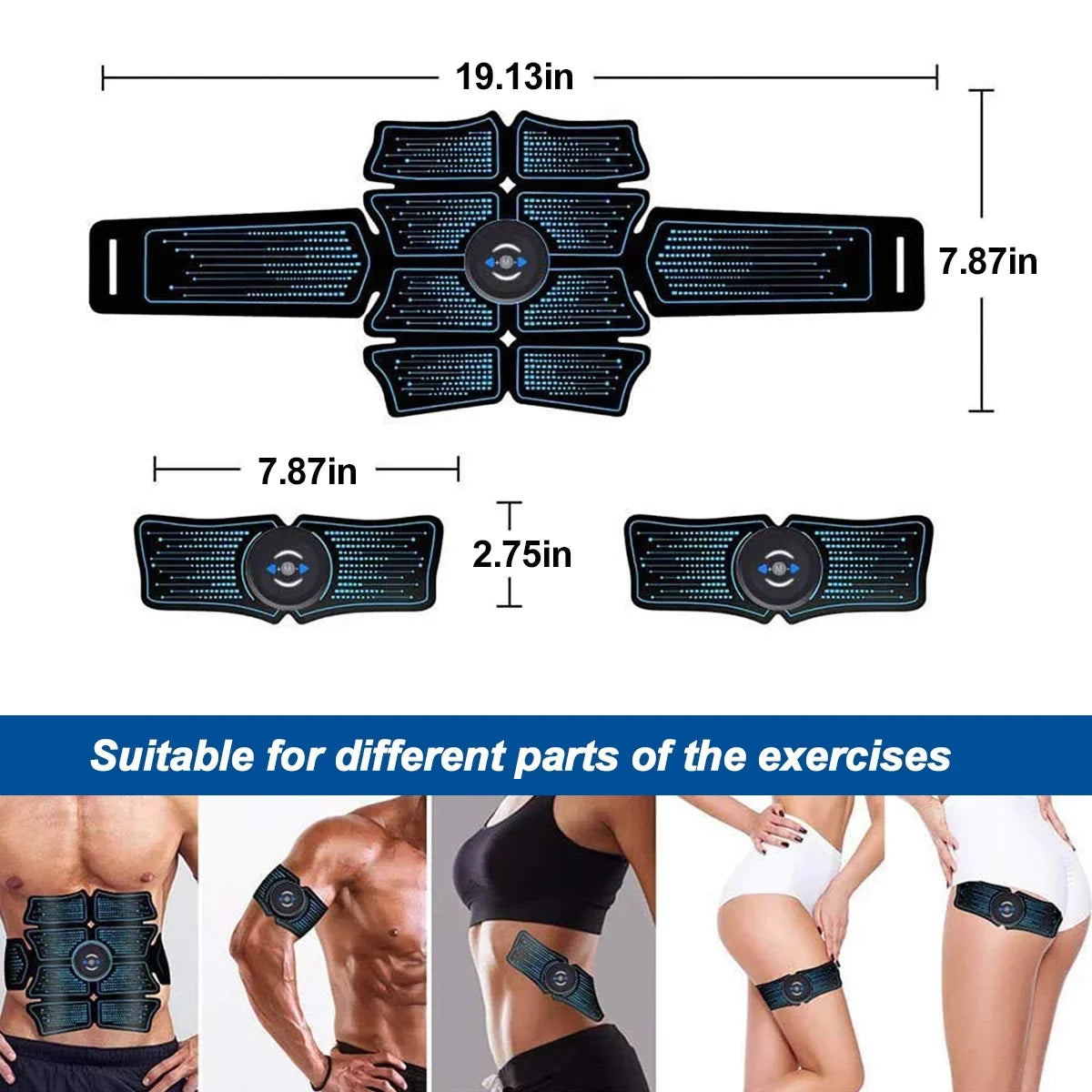 Kepeak ABS Abdominal Toning Trainer, ABS Workout Equipment, Sport Exercise Belt
