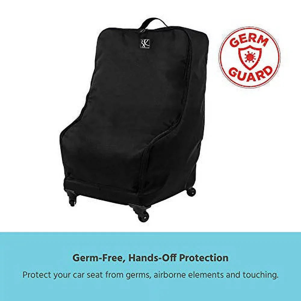 Childress Spinner Wheelie Deluxe Padded Car Seat Travel Bag and Carrier, Black. J.L