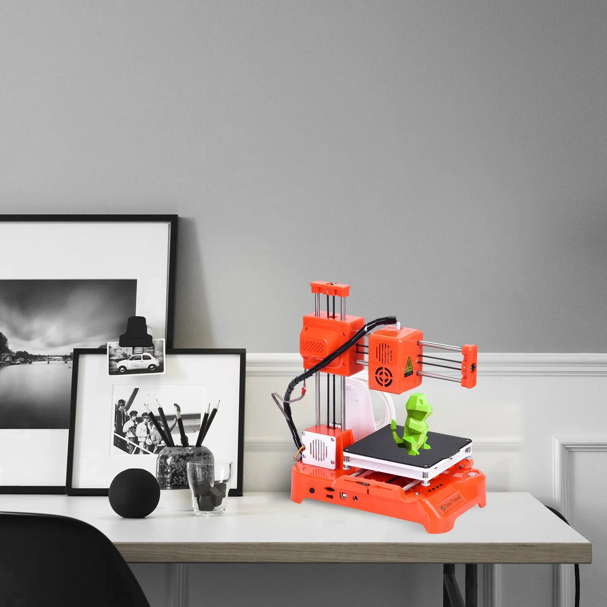 OWSOO  Desktop 3D Printer, 100x100x100mm Print Size, One-Key Printing, No Heated Bed, PLA Sample Filament, Kids Education