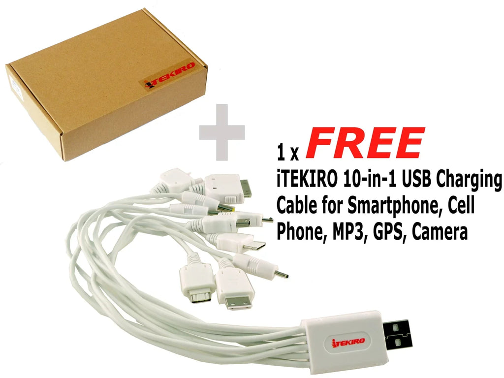 iTEKIRO 90W AC Adapter for  Latitude XFR D630, XT Tablet PC, XT2, XT2n, XT3 - P05S001, Z, Zn; Precision 15 3540, 15 3541, M1210, M140, M20, M2300