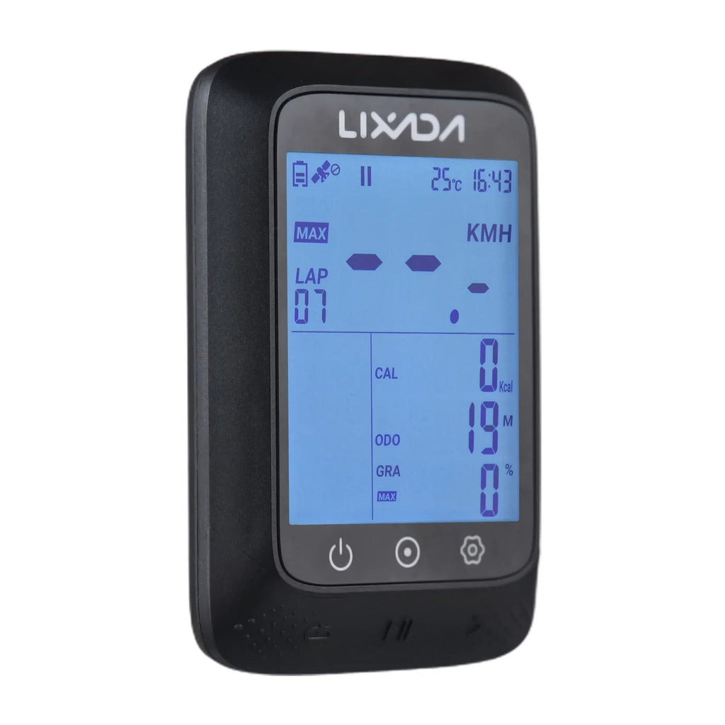 Lixada Wireless Bike GPS Computer with ANT+ Sensor Waterproof 2.3in BT appropriate Strava APP Altitude Gradient