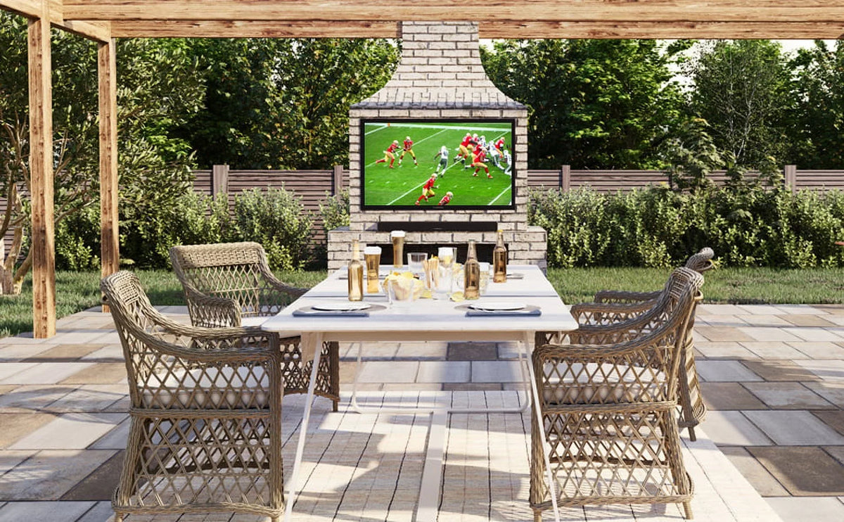 Furrion FDUP65CBS 65" Partial Sun Series Outdoor Weatherproof 4K UHD TV with an Additional 2 Year Coverage by Epic Protect (2021)