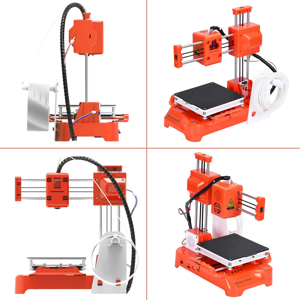 OWSOO  Desktop 3D Printer, 100x100x100mm Print Size, One-Key Printing, No Heated Bed, PLA Sample Filament, Kids Education