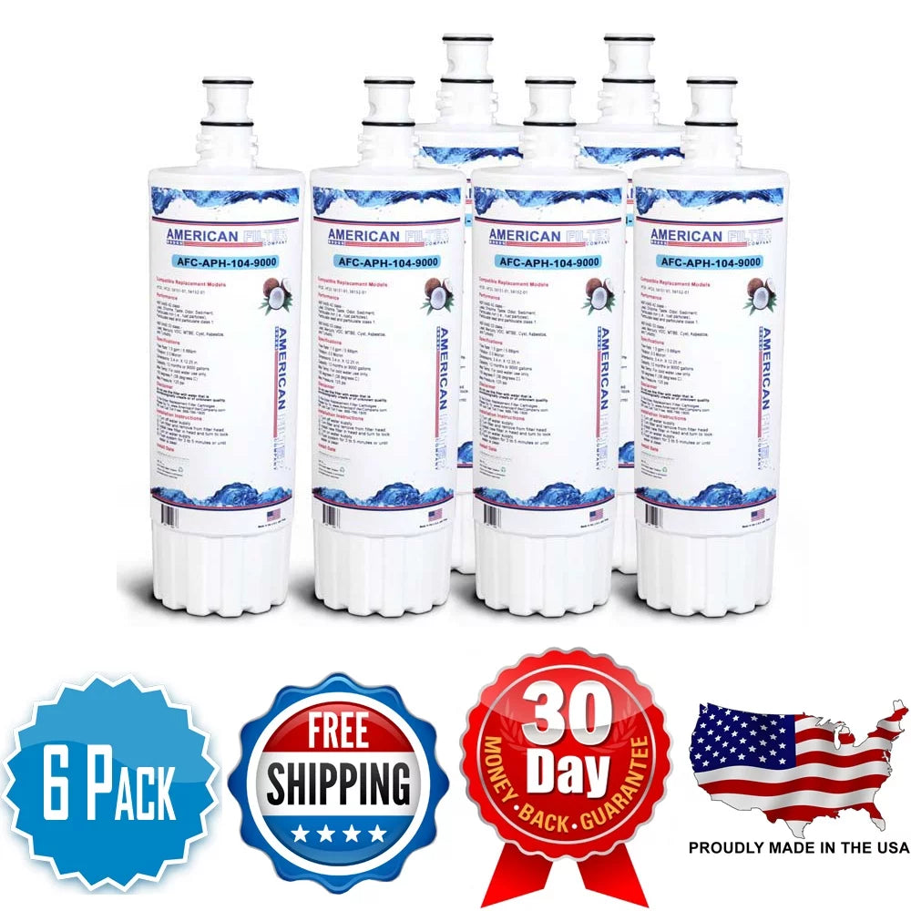 AFC Brand , aqua Filters , Model # AFC-APH-104-9000 , matching with Cuno® HF25 - 6 Filters - Made in U.S.A.