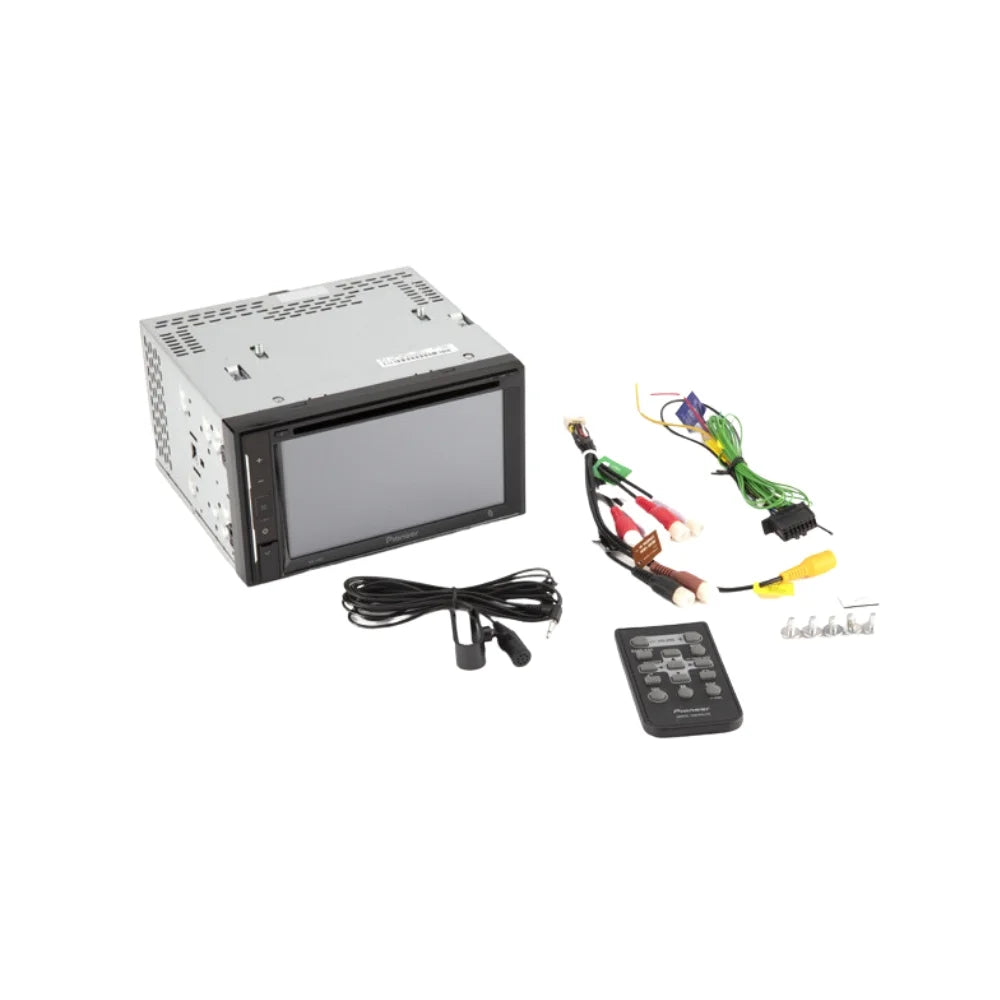 KIT4942 Bundle for 2003-2009  4Runner Limited W/ Pioneer AVH-241EX Double DIN Car Stereo with Bluetooth/Backup Camera/Install Kit/in-Dash DVD/CD AM/FM 6.2" Touchscreen Digital Media Receiver