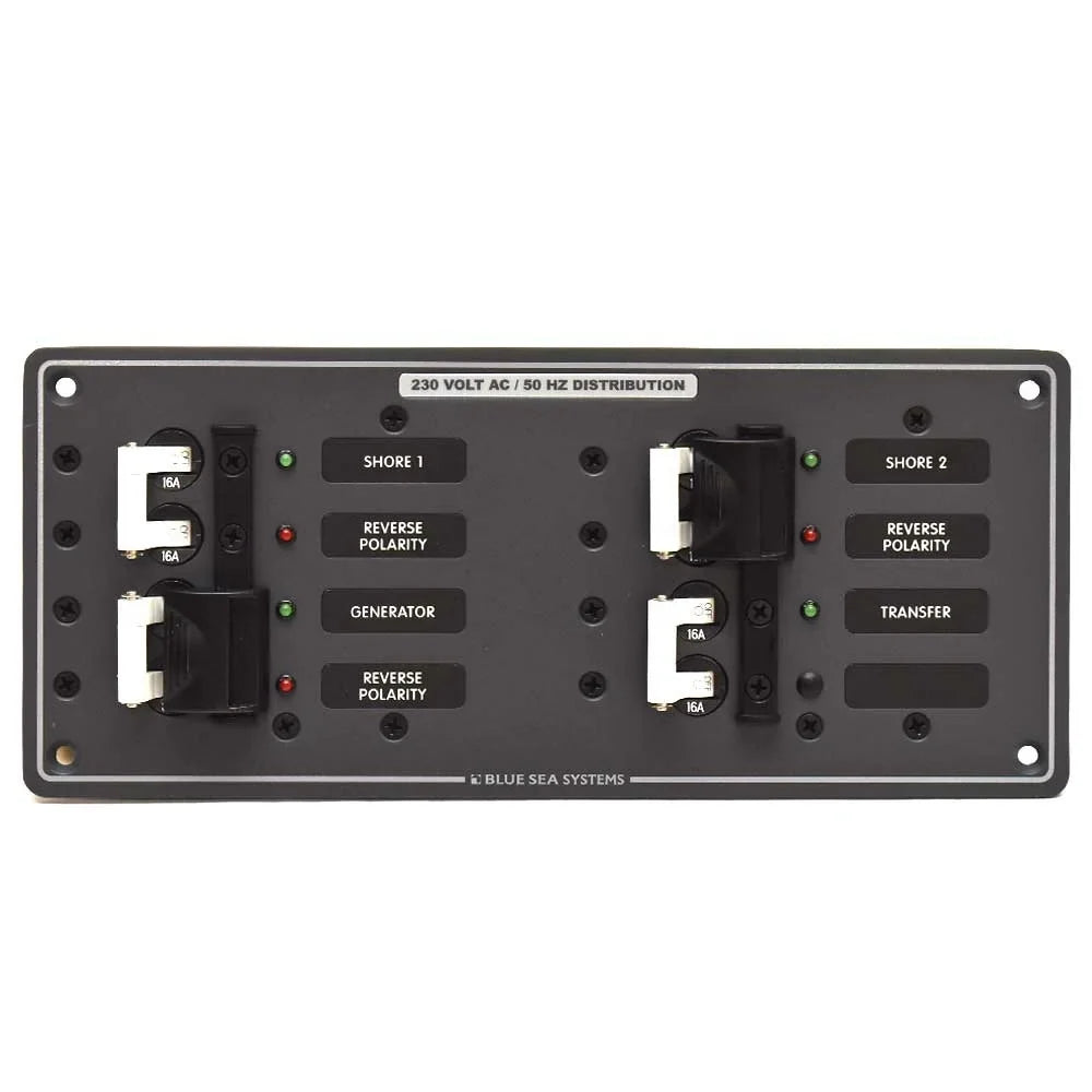 Blue Sea craft Power Distribution Panel 8598 | 230V AC Source Selector