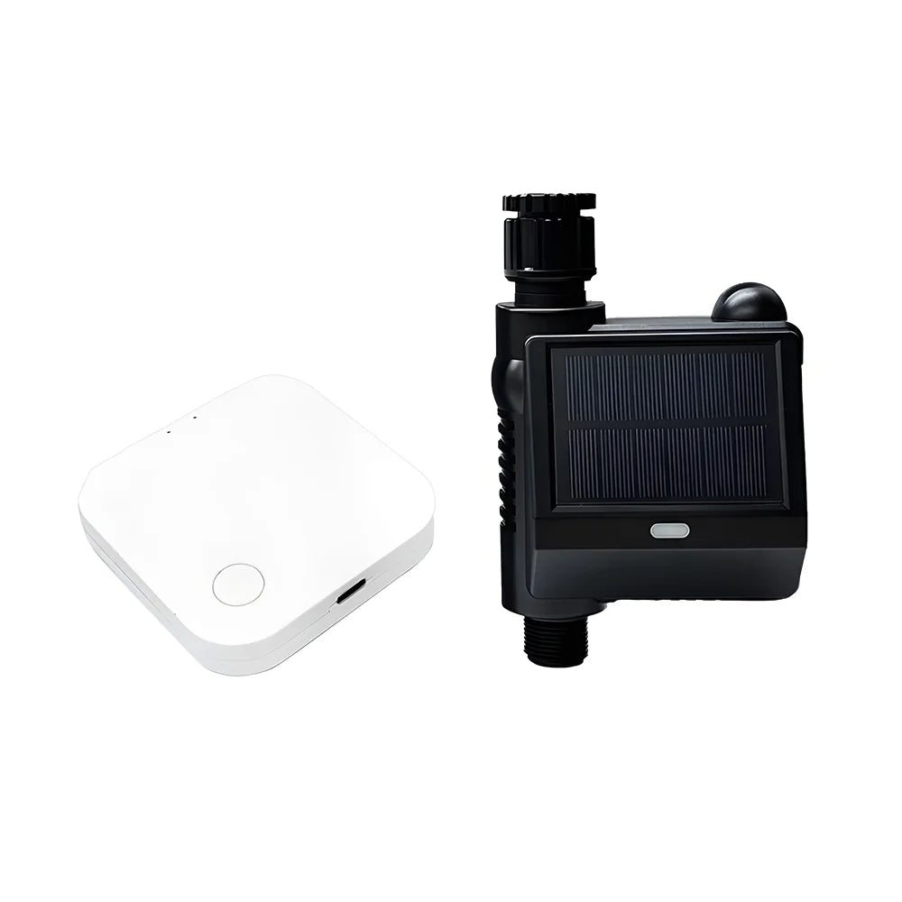 moobody WiFi Sprinkler Timer Solar Powered Smart aqua Timer APP Voice Control Wireless Hose Faucet Timer Garden Lawn Yard