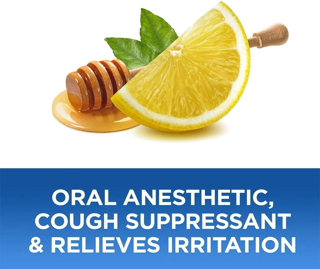 Sucrets Sore Throat, Cough & Dry Mouth Lozenges, Honey Lemon 18 ea (Pack of 4)