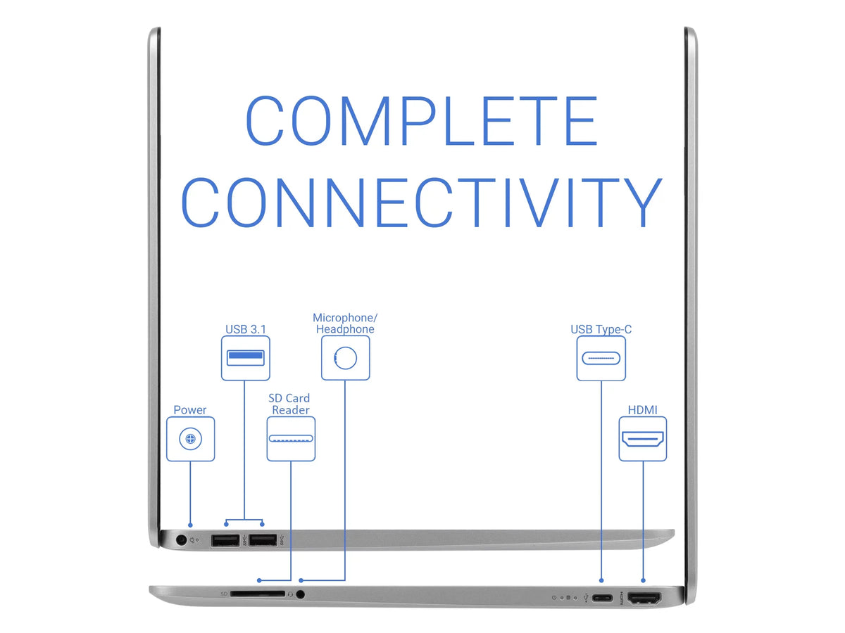 15 Laptop, 15.6" HD Display,  Core i3-1125G4 3.70GHz, 16GB RAM, 512GB SSD, HDMI, Wi-Fi, Bluetooth, Windows 10 Home S