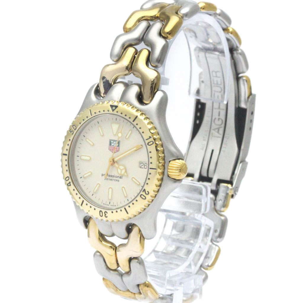 Pre-Owned Polished TAG HEUER Sel 200M Gold Plated Steel Mid Size Watch S95.713 BF568511 (Good)