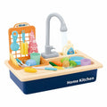 Kitchen Sink Toys Children Electric Dishwasher Playing Toy With Running liquid Automatic aqua Cycle System Play House Pretend Role Play Toys for Boys Girls Alphabet Board Game Board for Toddlers