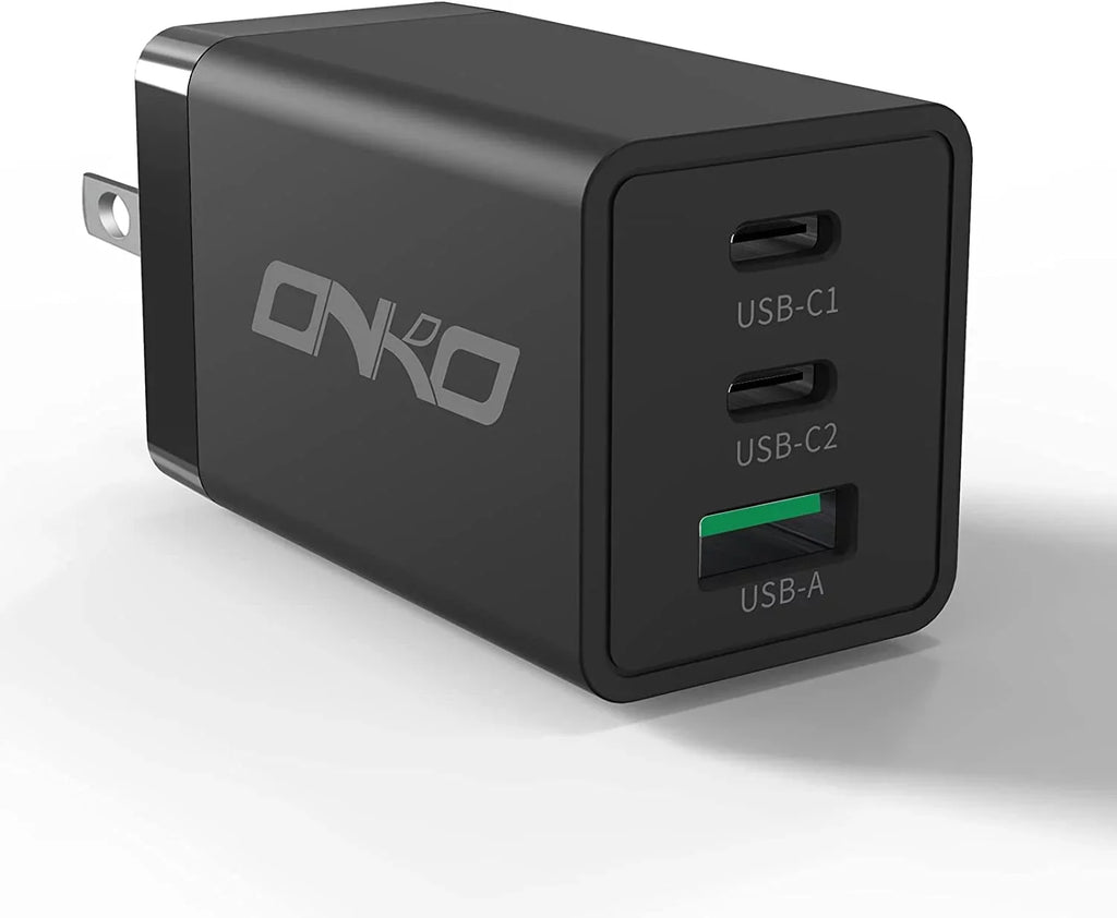 USB C Wall Charger, 67W 3 Port GaN PD&QC USB C Adapter, USB Power Adapter with Foldable Plug for