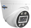 Hiseeu [2 Way Audio] 5MP IP PoE Security Camera, Security Camera Outdoor&Indoor, IP67 Waterproof, Night Vision, Human/Vehicle Detect matching PoE Security Camera System for 24/7 Record