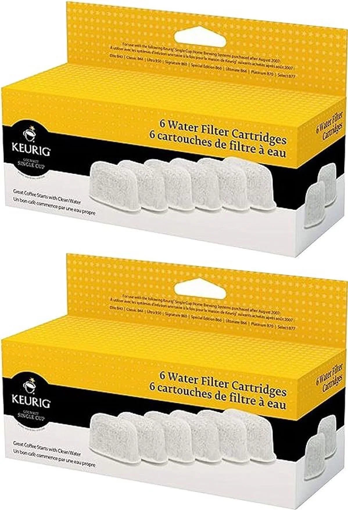 Keurig Six liquid Filter Cartridges (12 filters)