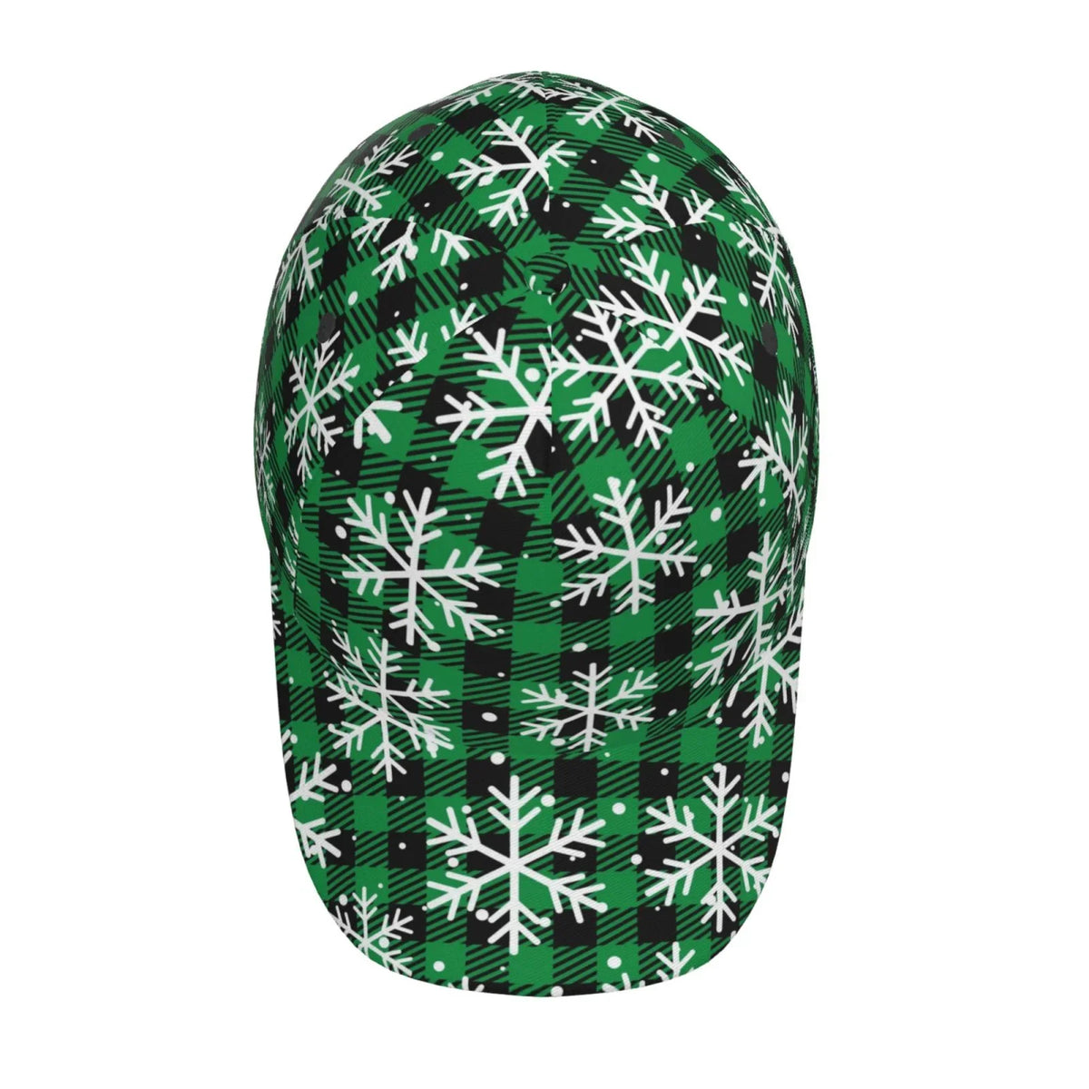 Balery Baseball Cap Adjustable Size for Running Workouts and Outdoor Activities All Seasons Dad Hat(Christmas Pattern At Buffalo Plaid)