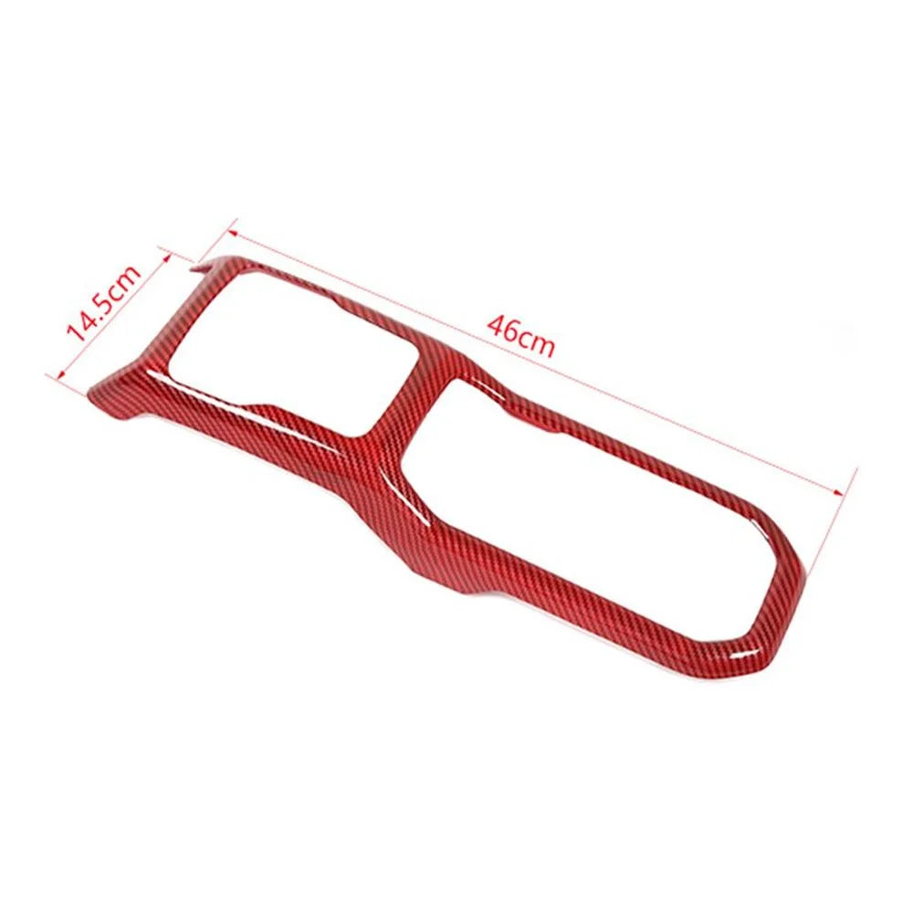 Teledu Red Carbon Gear Shift Panel Cup Holder shield Trim For Jeep Wrangler Parts
