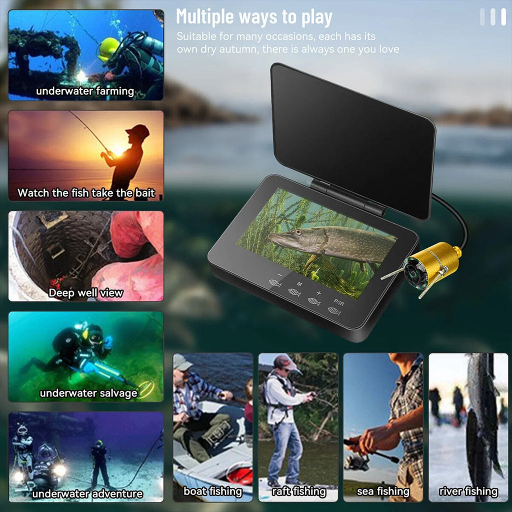 4.3 inch 1000TVL Fish Finder Ice Fishing Underwater Fishing Camera for Ice Sea River Fishing ship
