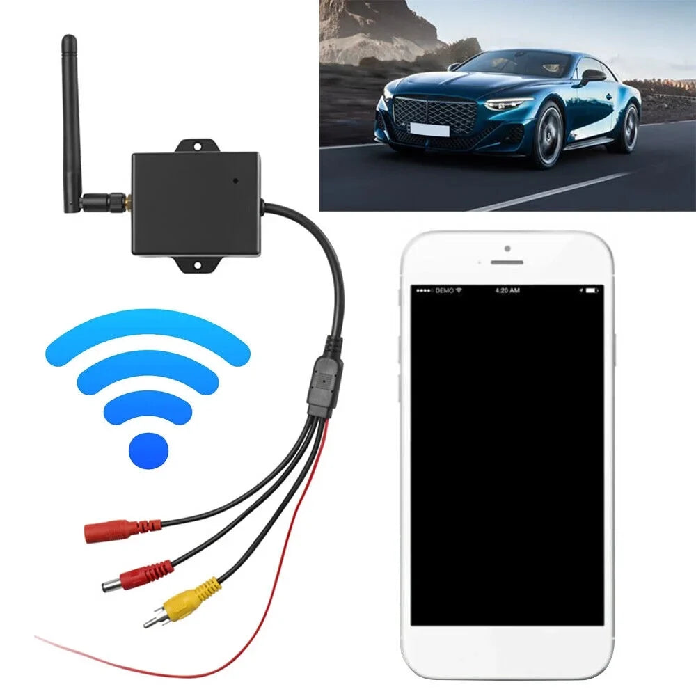 Convert your Wired Rear View Camera to Wireless with this Car Reversing Camera AV to Wifi Transmitter Module - 2.4G Wireless - Easy Installation