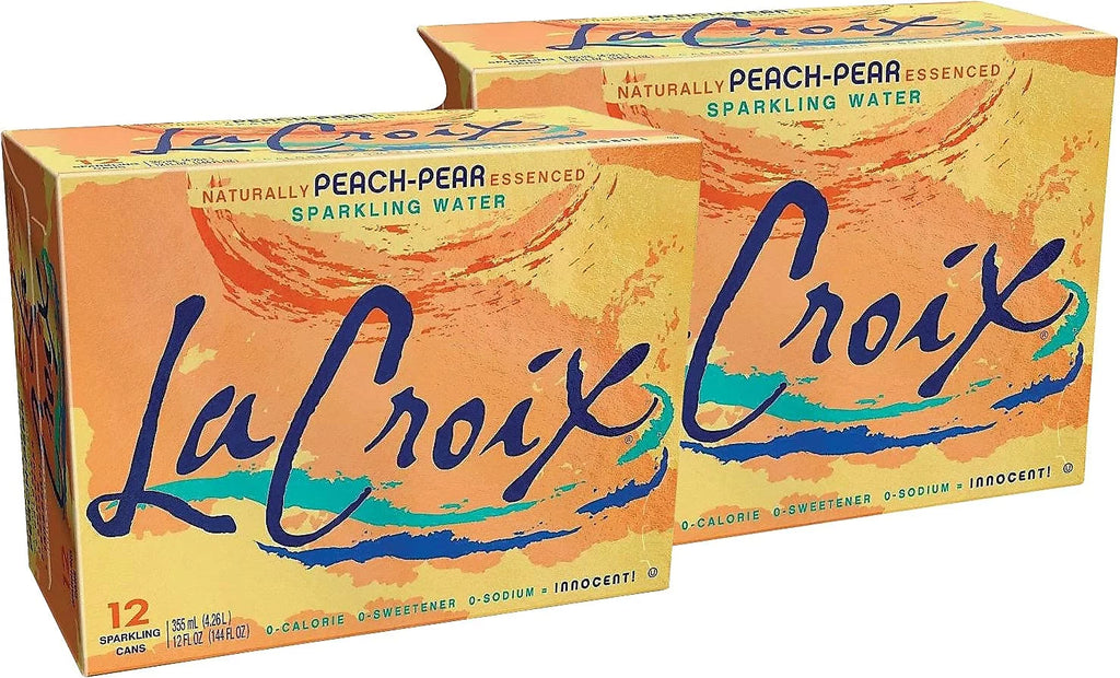 24/Carton. Peach-Pear Sparkling moisture 12 Oz