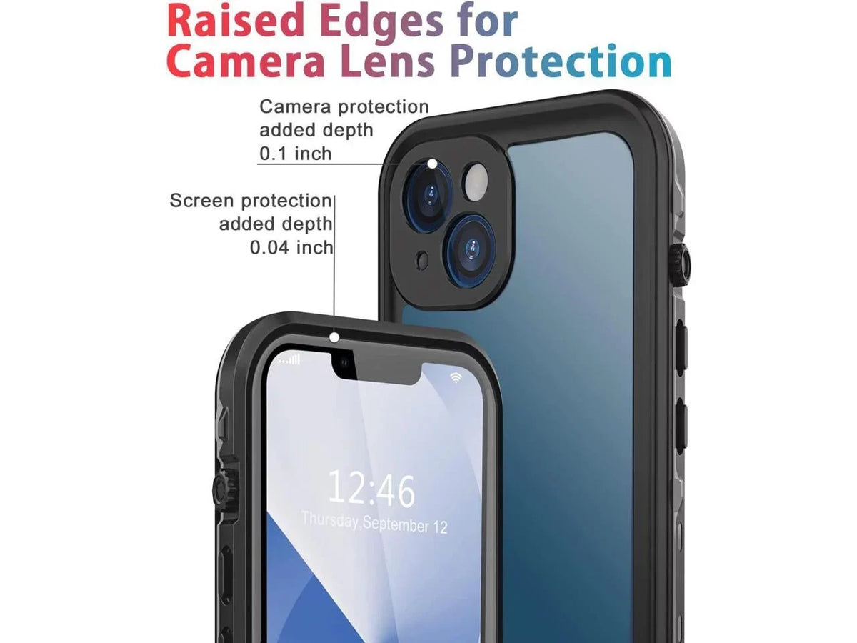 For iPhone 13 Case Waterproof Shockproof Dustproof Full-Body with Built-in Screen Protector,Underwater Full Sealed protector Protective for iPhone 13 6.1 inch