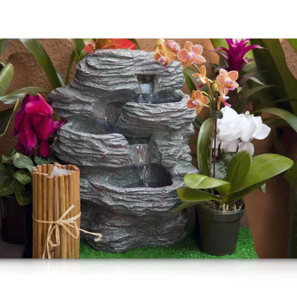 Serene Life SLTWF15LED - moisture Fountain - Relaxing Tabletop moisture Feature Decoration