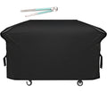 Heavy Duty 600D Polyester shield Fits 5482 Blackstone 36 inches Griddle Cooking Station with Hood,Also for Blackstone 28 inch XL,Outdoor Flat Top Gas Grill wrap with Straps