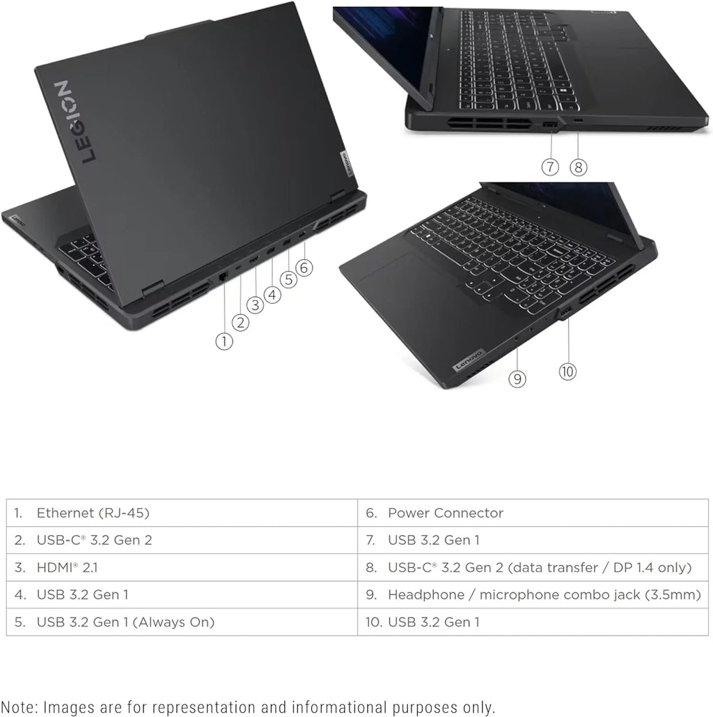 Legion Pro 5i Gaming Laptop, 13th Gen  Core i7-13700HX, 32 GB DDR5 Ram, 2 TB PCIe SSD, 16" WQXGA(2560x1600), Nvidia Geforce RTX 4060, Windows 11 Home