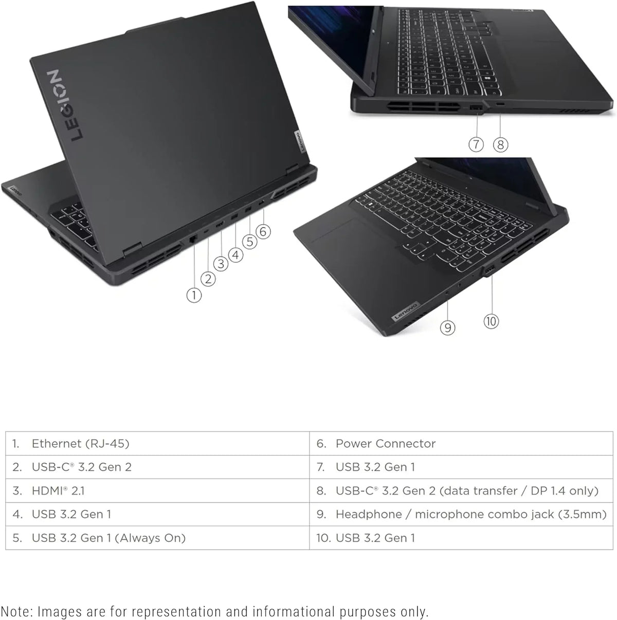 Legion Pro 5i Gaming Laptop, 13th Gen  Core i7-13700HX, 32 GB DDR5 Ram, 2 TB PCIe SSD, 16" WQXGA(2560x1600), Nvidia Geforce RTX 4060, Windows 11 Home