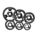 York Barbell 29012 Grip Steel Composite Olympic Iron Plate, Black - 10 lbs