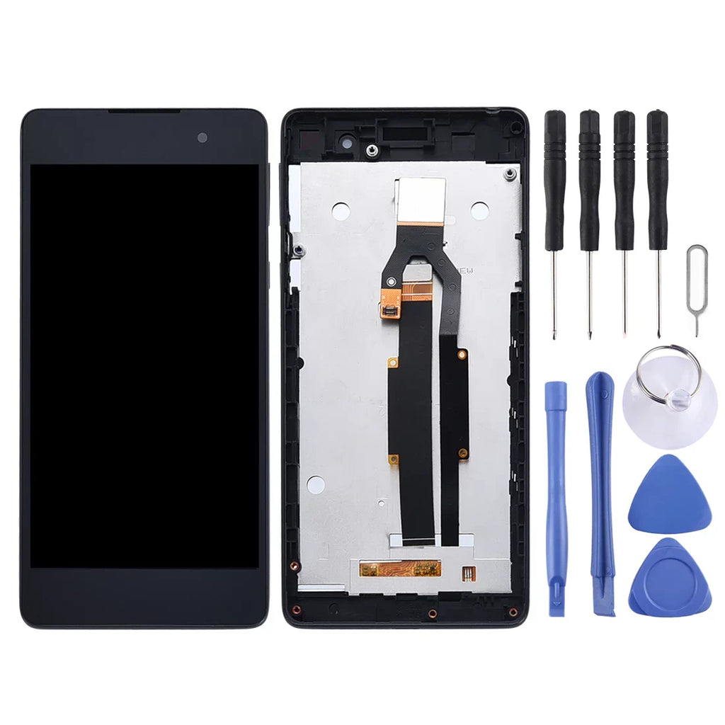 Cellphone Repair Parts  OEM LCD Screen for  Xperia E5 F3311 F3313 Digitizer Full Assembly with Frame