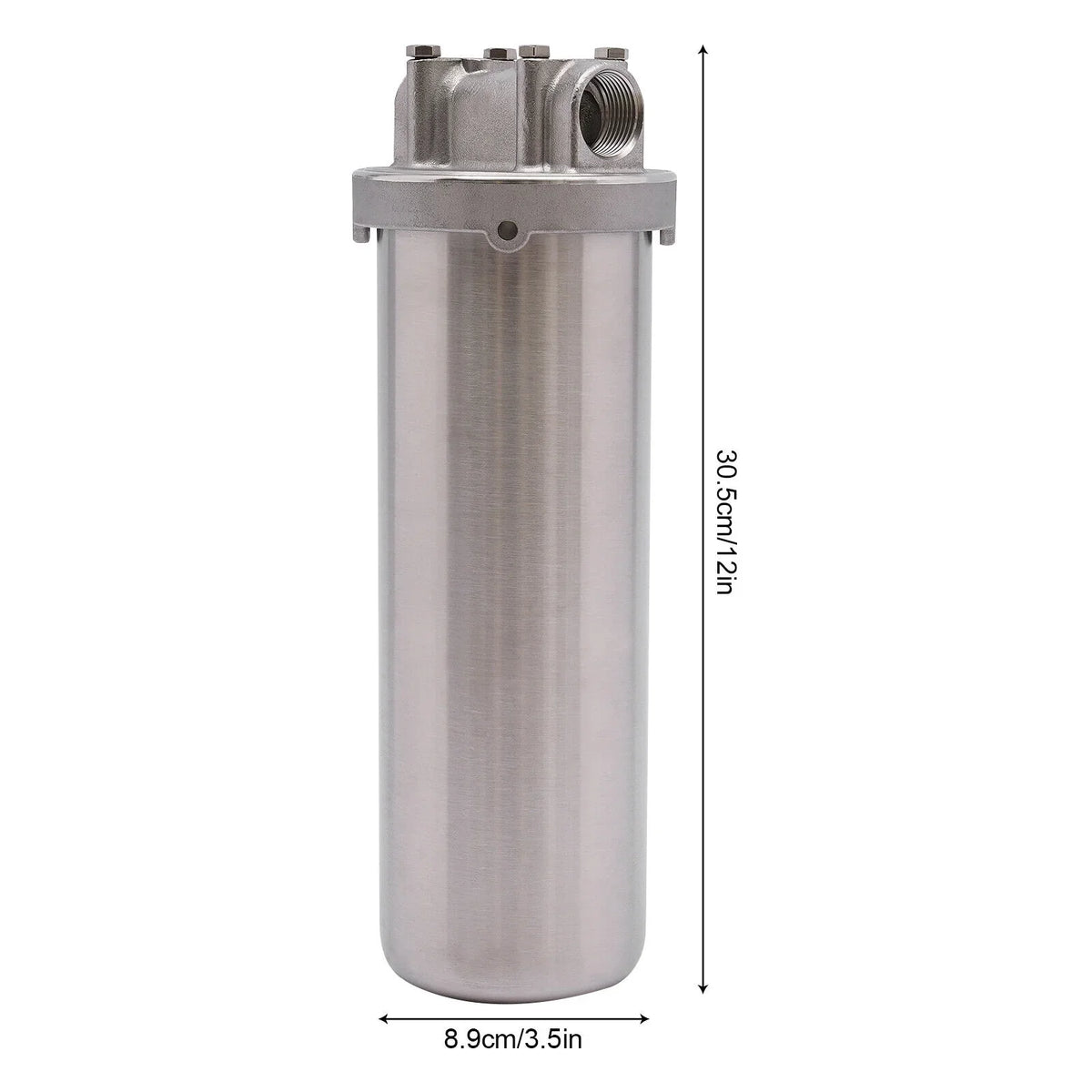 moisture Filter Housing For 10" Cartridges 3/4" Npt 304 Stainless Steel Heavy Duty