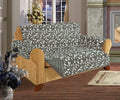 Elegant Comfort Quilted Reversible Furniture Protector Pet Dog Children Kids Ties to Prevent Slipping Off, Chair Size, Black/Gray