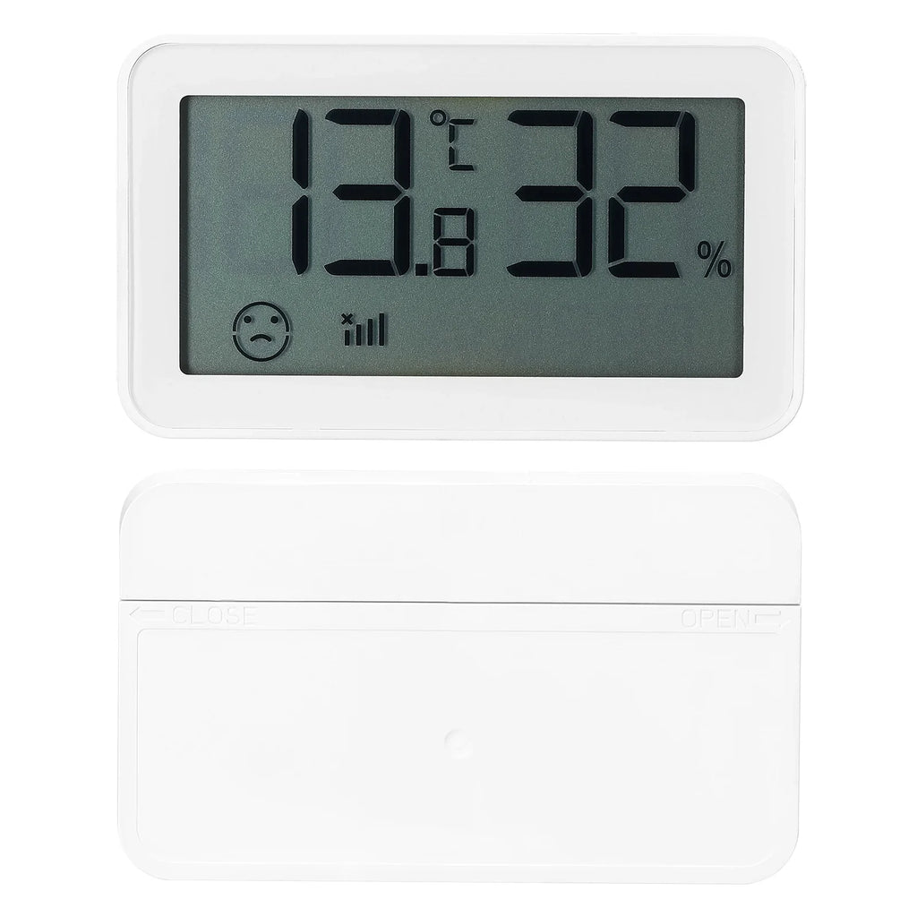 Bisofice Thermo-Hygrometer,Thermometer Temperature Humidity Time Display appropriate Humidity With matching With And Indicator / Time Display suitable With Bt Indoor Office Baby Room