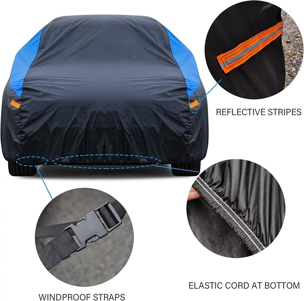 SUV Car shield Waterproof All elements , Size 1 FitSUV-Length up to 181 inch, Blue