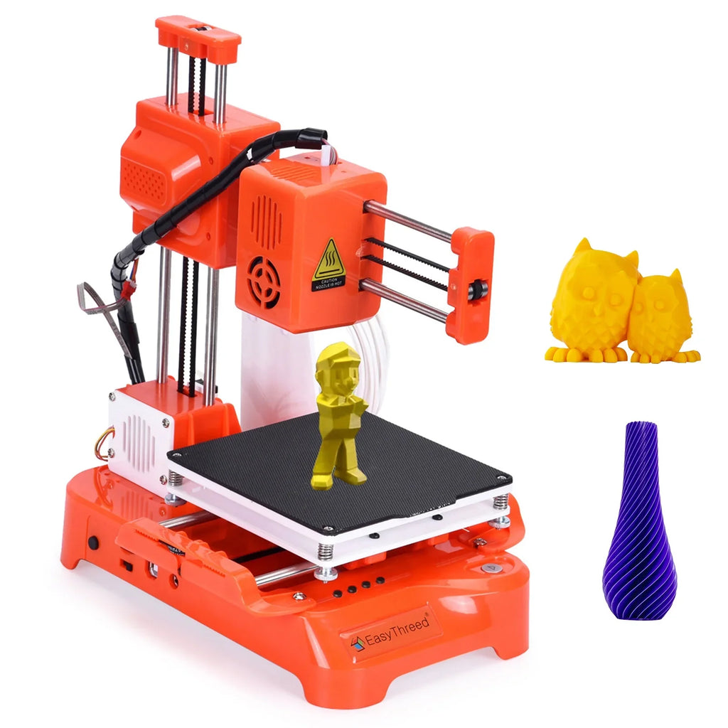 OWSOO  Desktop 3D Printer, 100x100x100mm Print Size, One-Key Printing, No Heated Bed, PLA Sample Filament, Kids Education