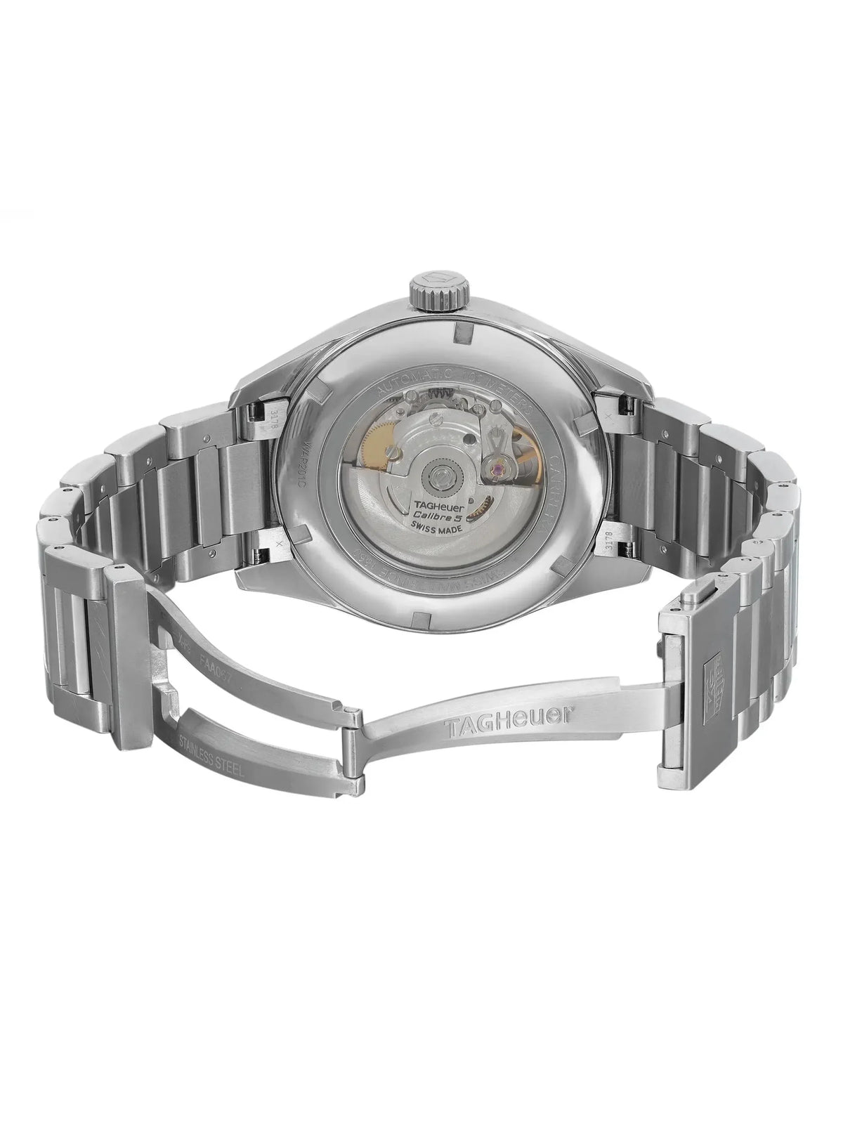 Pre-owned TAG Heuer Carrera 41mm Day-Date Steel Watch WAR201C.BA0723 (Good)