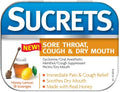 Sucrets Sore Throat, Cough & Dry Mouth Lozenges, Honey Lemon 18 ea (Pack of 4)