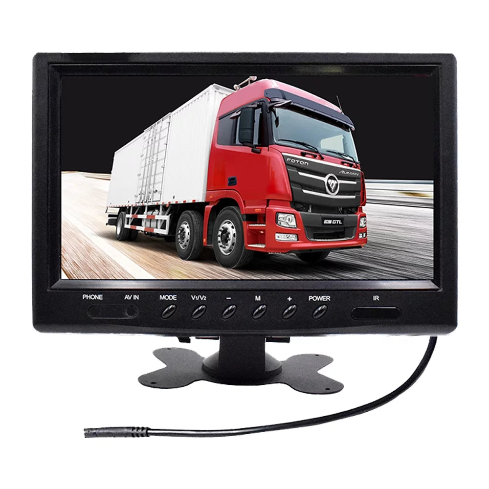 Easy to Install. 9 Inch Backup Camera Monitor, Two-Way Video Input HD Rear View Reverse Color TFT LCD Display for Car Rear View Reverse,Front-View, and Side-View Camera Connection